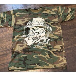 POISON 20 Years 1986-2006 Rotnco LARGE Skull Graphic Vintage T-Shirt